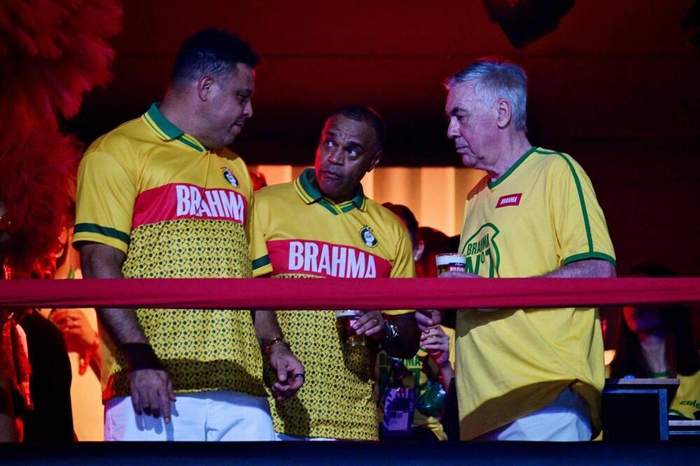 Ronaldo and Ancelotti Meet at Rio Carnival