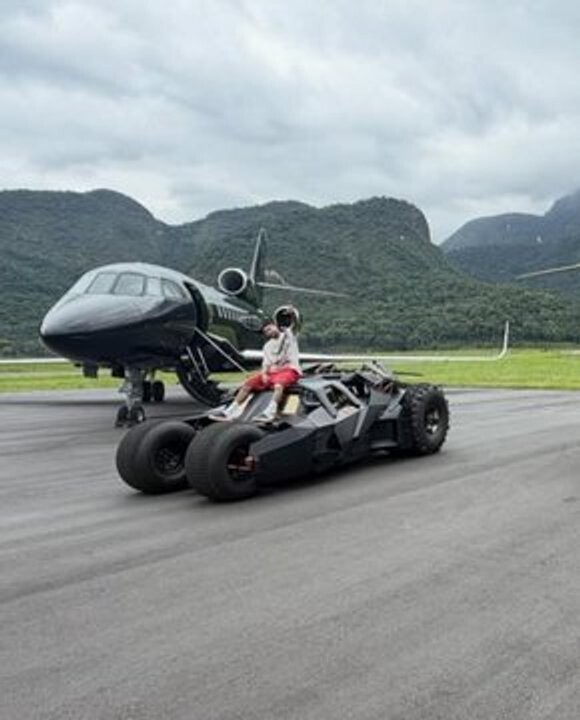 Neymar Shows Off His Luxury Car Collection, Including Batmobile Replica